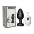 Flexible Vibrating Butt Plug - Black - 1