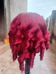 Wig Mai Kyau Mai Girma Burgundy 12" Mai Araha - 2