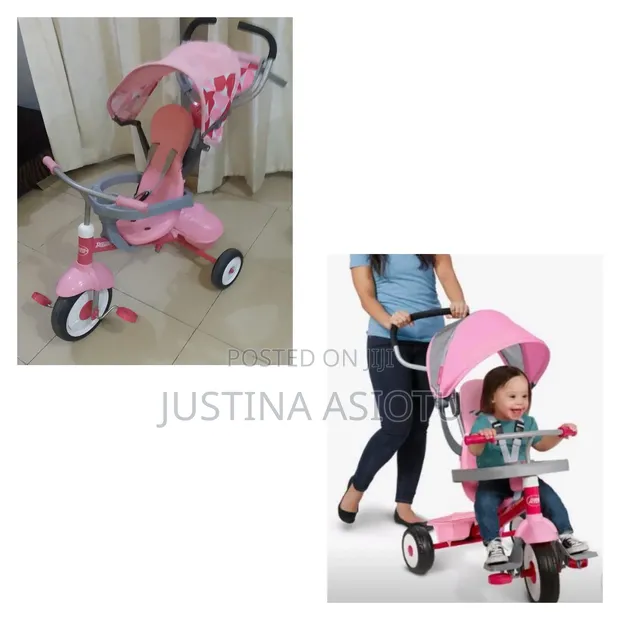 Kids 4-in-1 Grow-With-Me Tricycle - Pink - 1