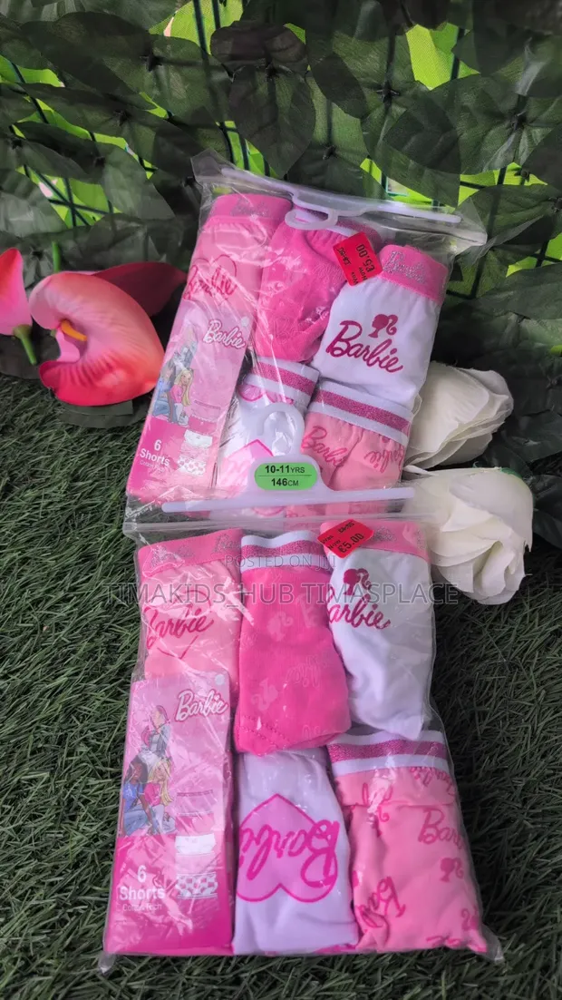 Primark Girls Barbie Pants - 10 Pack - 1
