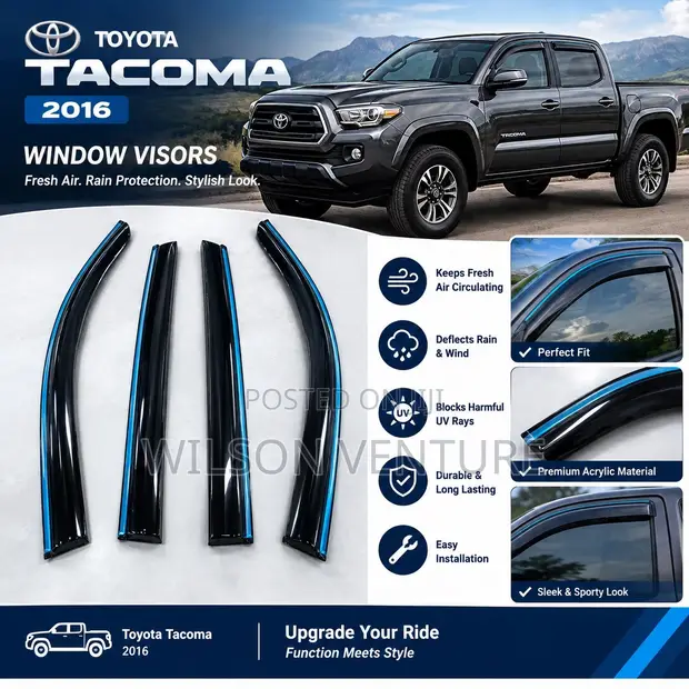 2016 Toyota Tacoma Window Visors/Sunshade - 1