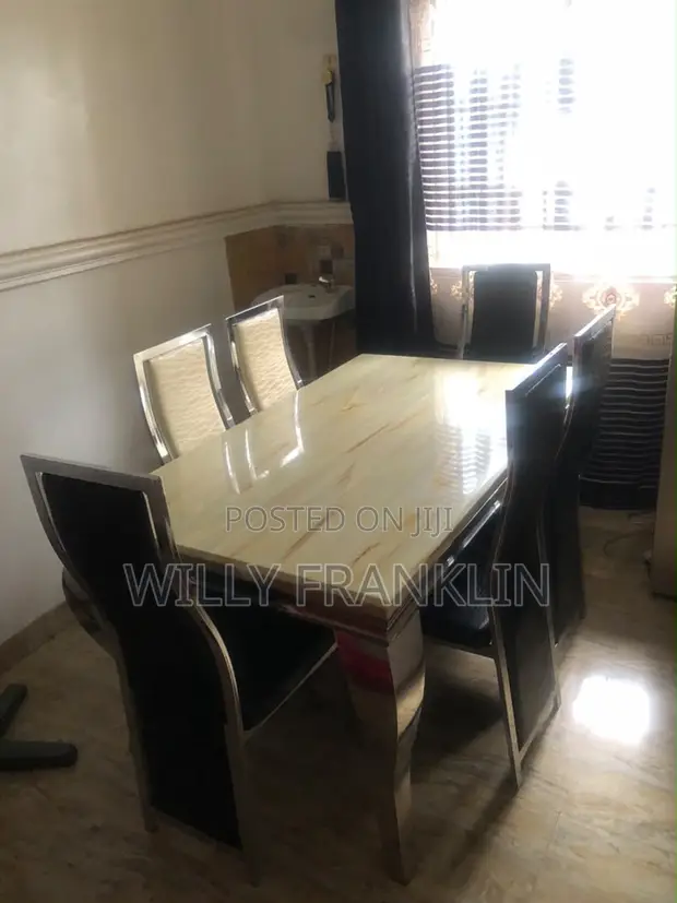 Home Interiors Dining Set - 6 Chairs - 1