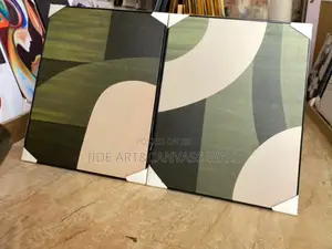 Zane na Abstract a Kanwa da Firam na Itace