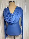 Cowl Neck Spandex Top - 1
