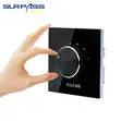 Wall-Mounted Glass Volume Control Panel - Black - 5