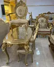 Sabon Royal Dining Table da Kujeru 6 da Aka Shigo Da Shi - 2