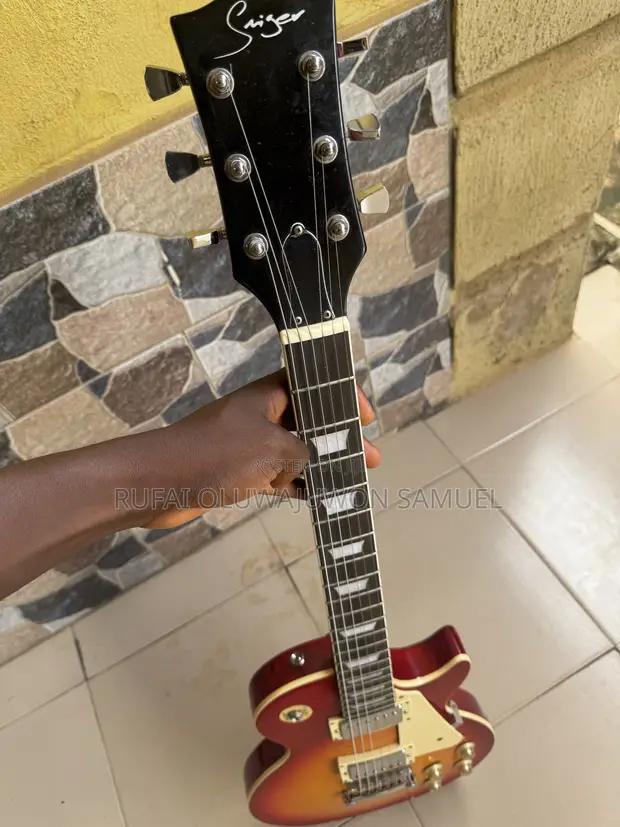 Smiger Les Paul Style Electric Guitar - Red - 1
