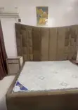 Brand New 6x6 Upholstery King Bed Set with Orthopedic Mattress & Side Tables - 3