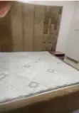 Brand New 6x6 Upholstery King Bed Set with Orthopedic Mattress & Side Tables - 4