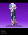 Mata Blue Red Printed Maxi Dress | Kyauta Girman Casual Satar Kirista - 5