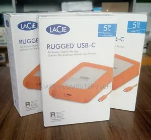 LaCie Rugged USB-C 5TB External Hard Drive