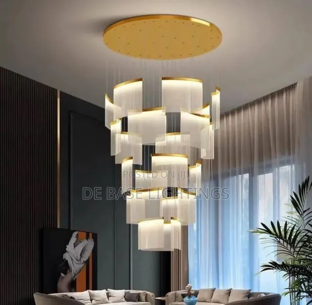 Stairway Layered Design Chandelier Light - 1