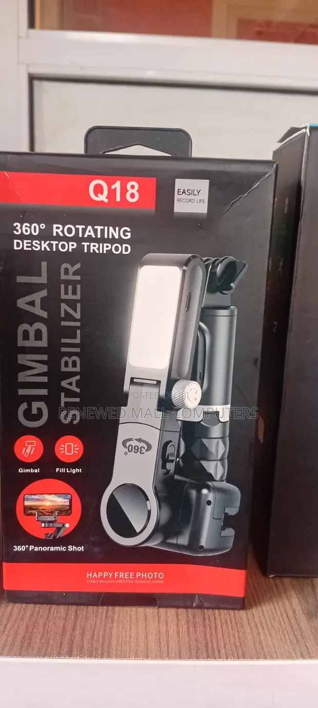 Q18 360° Rotating Desktop Tripod Gimbal Stabilizer - 1