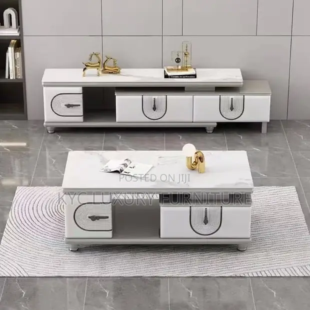 Home Interiors TV Stand da Center Table Set - 1