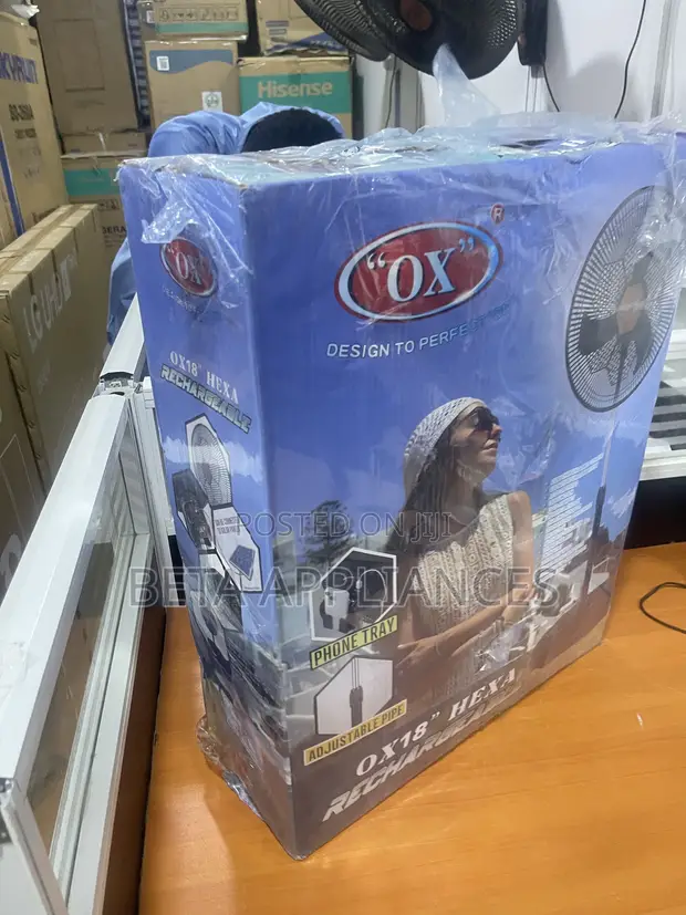 OX Hexa Modern Rechargeable Fan - 1
