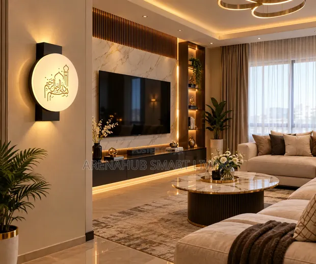 LED Moon Wall Light - Modern Decorative Fixture - 1