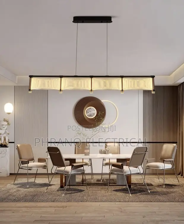 Sabon Salon Wurin Cin Abinci na Salon China tare da LED (1200mm) - 1