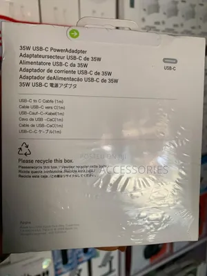 35W Dual USB-C Fast Charger & Cable Combo