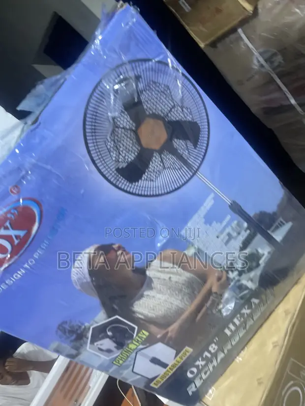 OX Hexa Rechargeable Air Circulator Fan - 1
