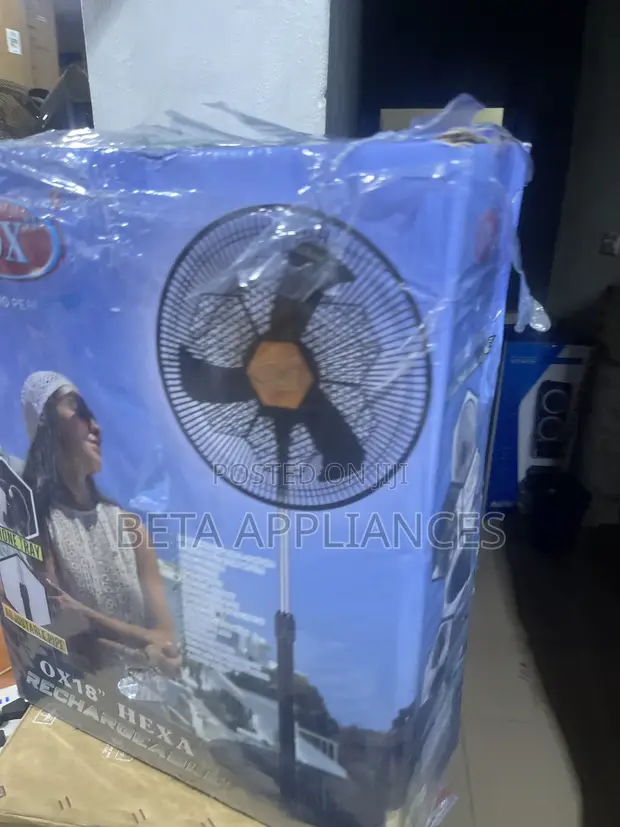 OX Hexa Portable Rechargeable Air Cooler Fan - 1