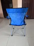 Foldable Camping/Beach Chair with Double Cup Holders - Blue - 3