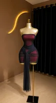 Ruched Mini Dress - 1