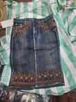 Light Wash Denim Maxi Skirt - 3