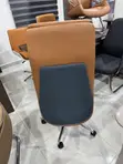 High-Back Executive Office Chair - Cognac Brown Leather - 2