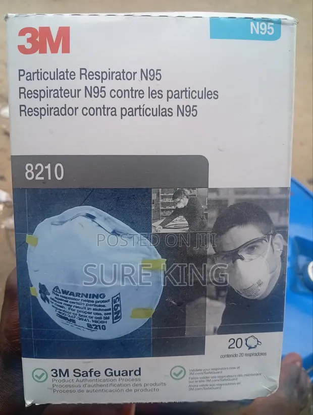 3M 8210 N95 Particulate Respirator (Box of 20) - 1