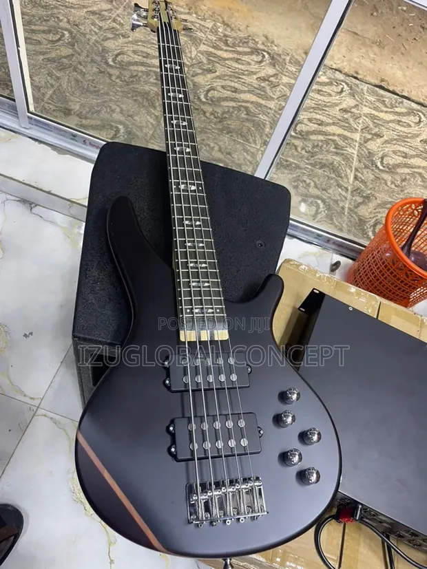 Ibanez 5-String Active Bass Guitar - Black - 1