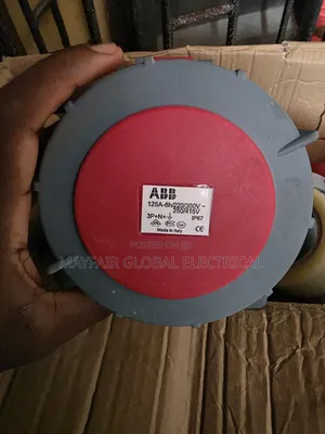 Original ABB 125A 4-Pin Industrial Socket Plug