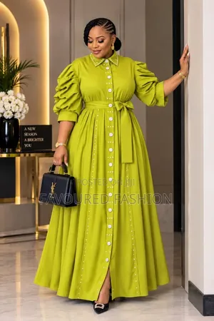 Luxury Floor-Length Dress - Vibrant Geometric Pattern