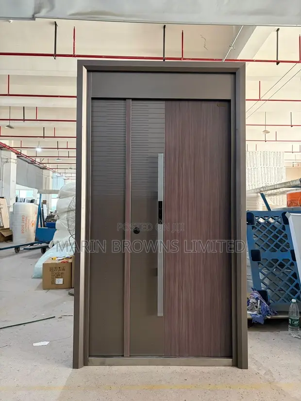 Kofar Kwankwasa Mai Haske Ta Alloy Aluminum ta Marin Brown - 1