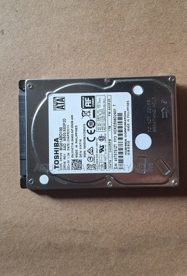 Used Toshiba 1TB Laptop Hard Drive (Internal SATA HDD) - 1