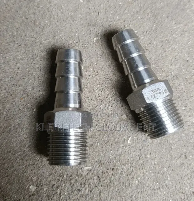 1/2" Stainless Steel Hose Nipple (304) - 1
