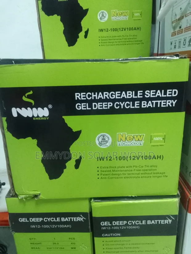 IWIN Solar Gel Cycle Battery 100Ah - 1