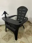 Kujerar Relax ta Filastik da Tray & Wayar Hannu - 1