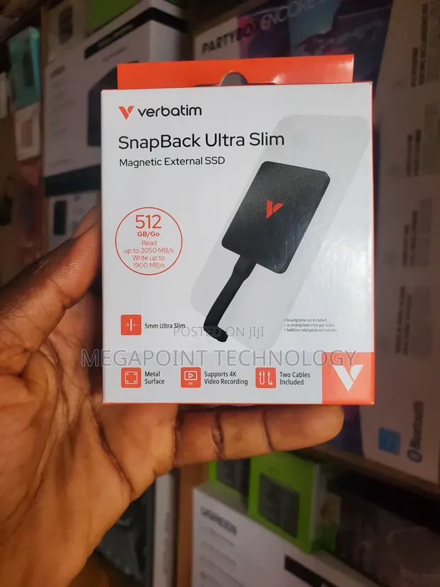 Verbatim Magnetic SSD 512GB 2000MB/s - 1