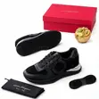 Authentic Salvatore Ferragamo Metallic Silver Luxury Sneakers - 2
