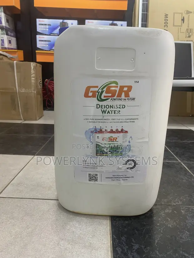 GSR 25 Litres Deionized Water for Tubular Batteries - 1
