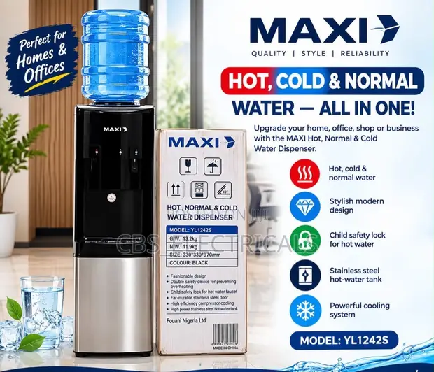 Maxi YL1242S Hot, Cold, Normal Water Dispenser - 1