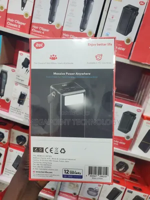 Itel 60,000mAh Power Bank 65W