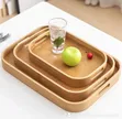 3-in-1 Wooden Bamboo Serving Tray Set - 2