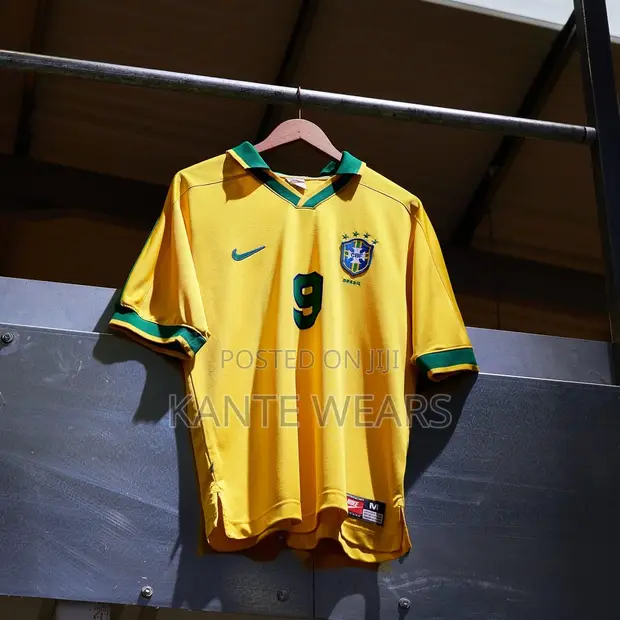 Brazil Retro Jersey Yellow - 1