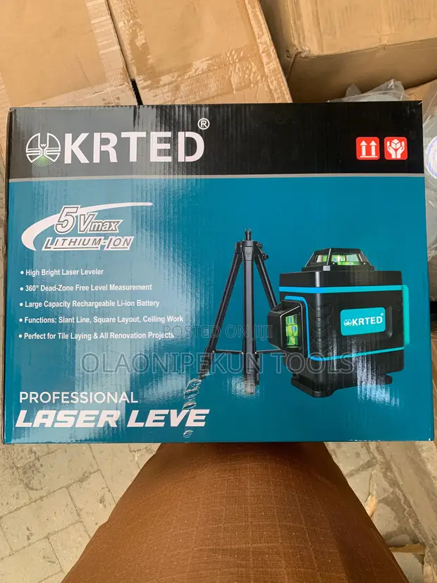 KRTED 4D 16-Layina Green Laser Level Kit - 1