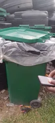 Durable Plastic Wastebin Bucket - 5L Green - 4