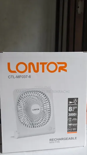 Lontor 6-Inch Rechargeable Table Fan MF037-6