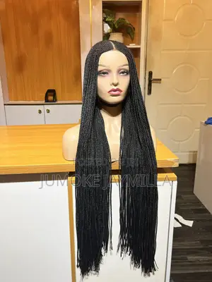 Long Braid Wig - Black Bob Marley Style
