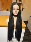 Long Braid Wig - Black Bob Marley Style - 2