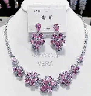 Fashion Jewelry Set - Pink & Silver